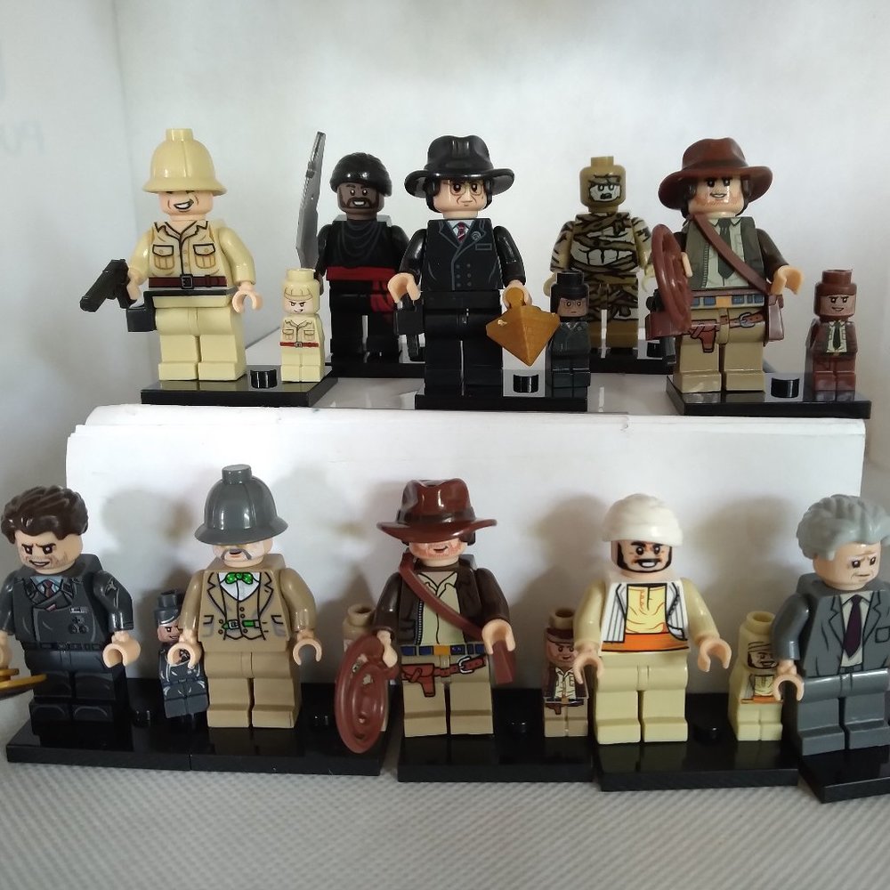 Indiana Jones set of custom designed minifigures
